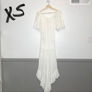 Jens pirate booty maxi dress- cream/white